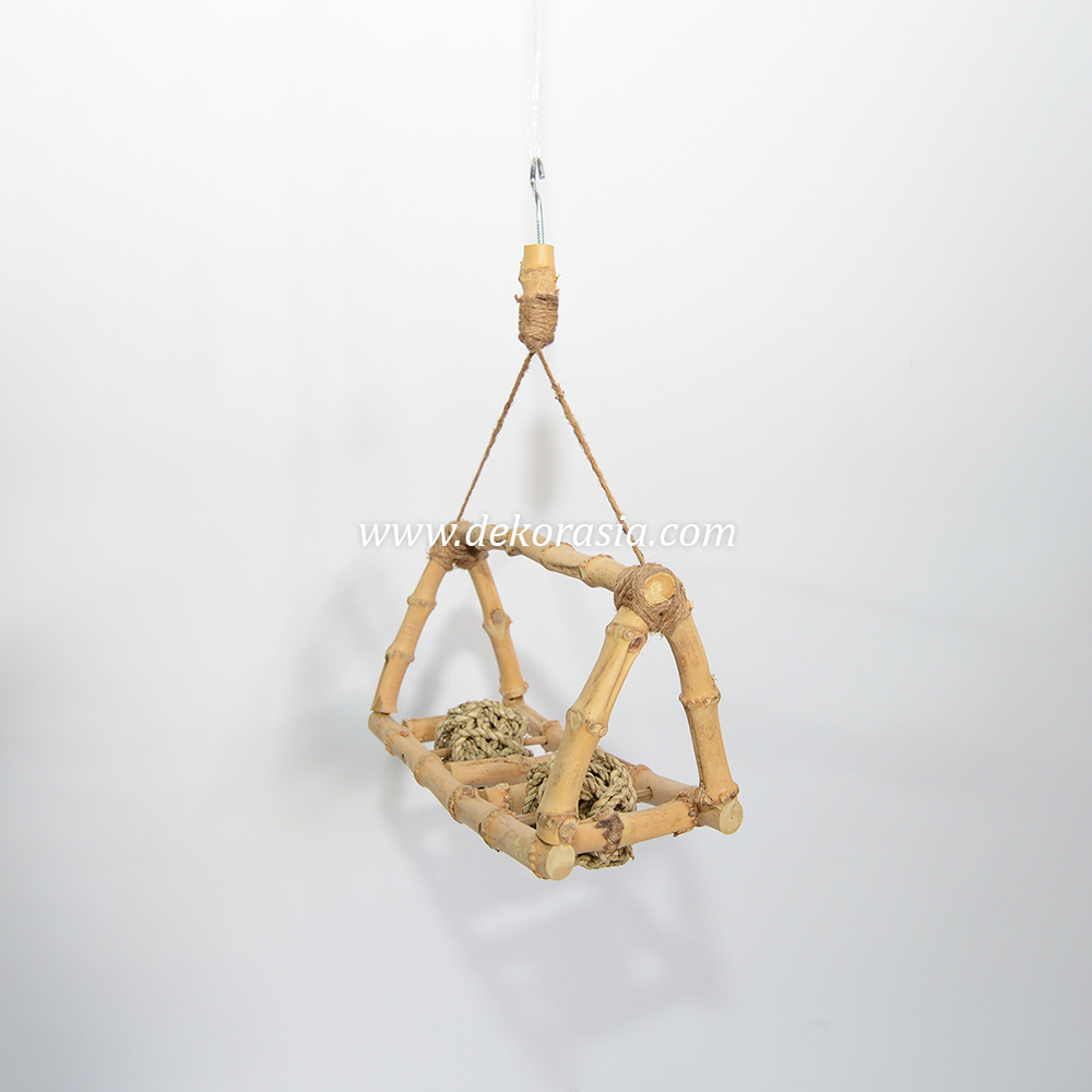 The Bird Perch is crafted from high-quality, sturdy Bamboo and coconut fiber